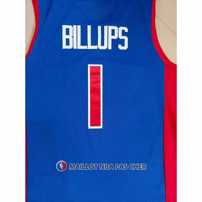 Maillot Detroit Pistons Chauncey Billups NO 1 Mitchell & Ness 2003-04 Bleu